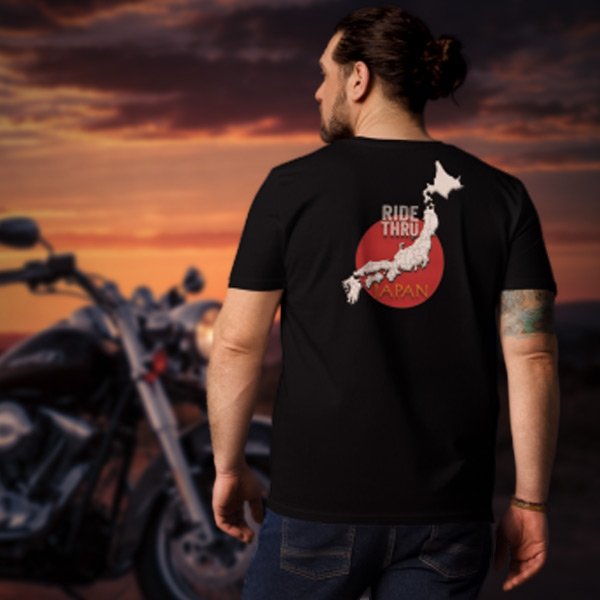 Ride Thru Japan Unisex organic cotton t-shirt - Image 2
