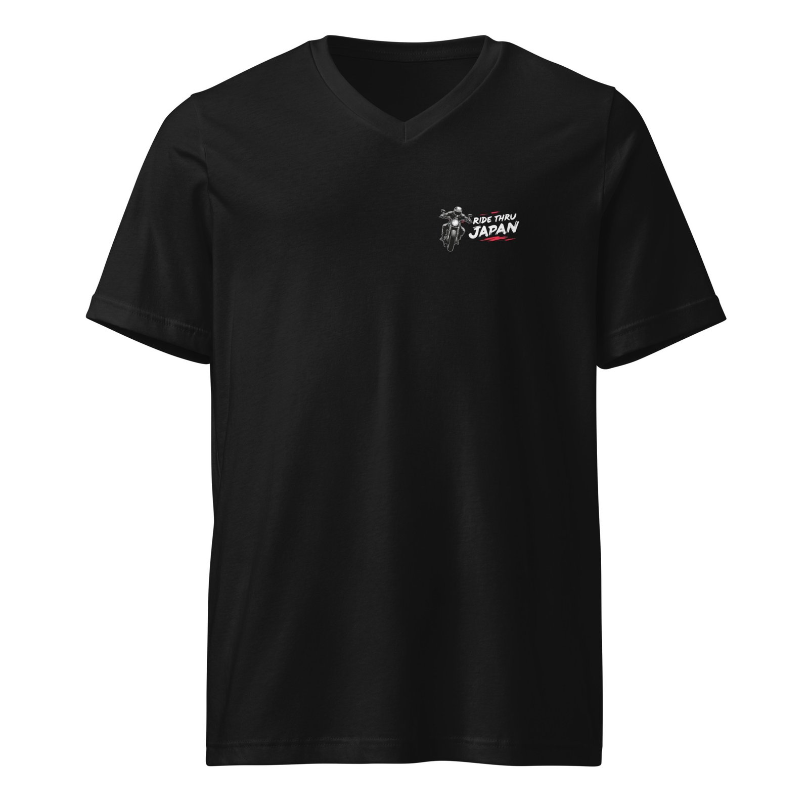 Ride Thru Japan Unisex Short Sleeve V-Neck T-Shirt - Image 6