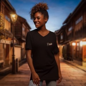 Ride Thru Japan Unisex Short Sleeve V-Neck T-Shirt